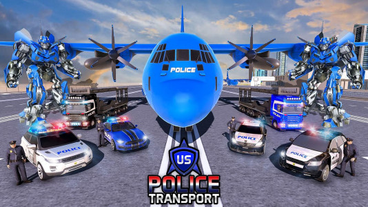 اسکرین شات بازی Police Robot Transport Games 4