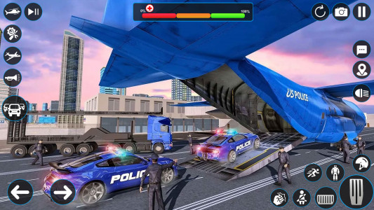 اسکرین شات بازی Police Robot Transport Games 4