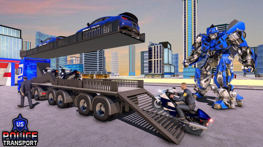 اسکرین شات بازی Police Robot Transport Games 2