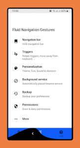 اسکرین شات برنامه Fluid Navigation Gestures 7