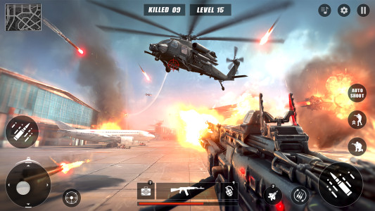 اسکرین شات 1 بازی Machine Gun Battle: War Games