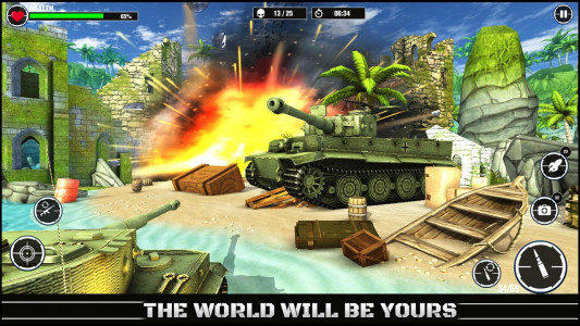 اسکرین شات بازی World War Army: Tank War Games 2