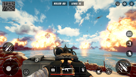 اسکرین شات 3 بازی Machine Gun Battle: War Games