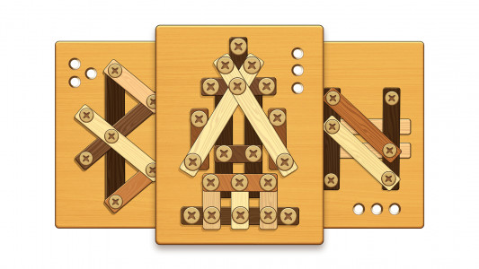 اسکرین شات 1 بازی Screw Puzzle: Wood Nut & Bolt™