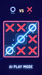 اسکرین شات بازی Tic Tac Toe - XO Glow 5