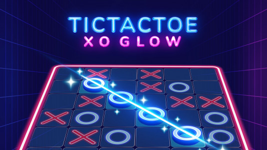 اسکرین شات بازی Tic Tac Toe - XO Glow 1