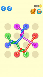 اسکرین شات 1 بازی Tangled Line: Knot Twisted