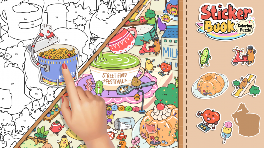 اسکرین شات بازی Sticker Book: Coloring Puzzle 8