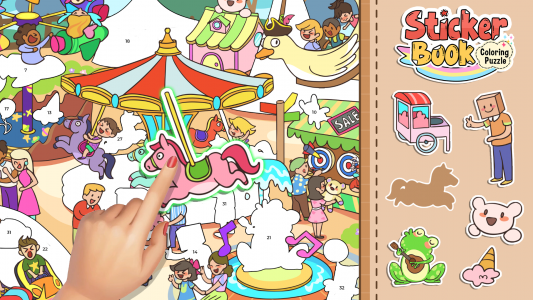 اسکرین شات بازی Sticker Book: Coloring Puzzle 7