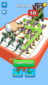 اسکرین شات بازی Dinosaur Merge Master Battle 1