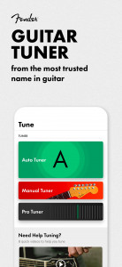 اسکرین شات 1 برنامه Fender Guitar Tuner