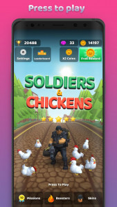 اسکرین شات بازی Soldiers and Chickens 1