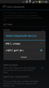 اسکرین شات برنامه Call to Bluetooth 2