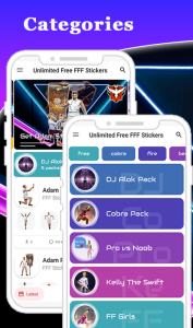 اسکرین شات برنامه FFF FF Stickers - WAStickerApp 2