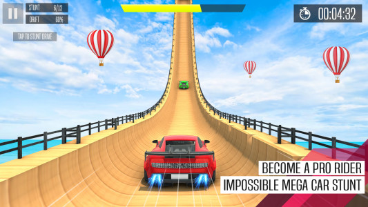 اسکرین شات بازی Ramp Car Racer: GT Car Stunts 1