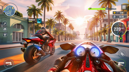 اسکرین شات بازی Moto Traffic Bike Race Game 3d 3