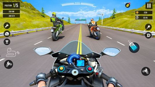اسکرین شات بازی Moto Traffic Bike Race Game 3d 1