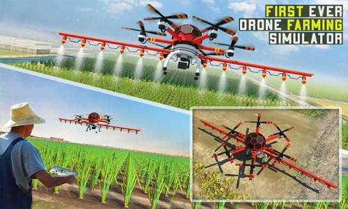 اسکرین شات بازی Flying Drone Farming Air Plane 1