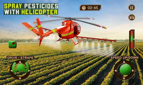 اسکرین شات بازی Flying Drone Farming Air Plane 2