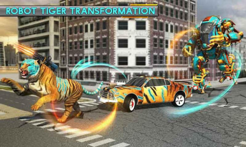 اسکرین شات بازی Robot Transforming Wild Tiger Game: Cheetah Games 1