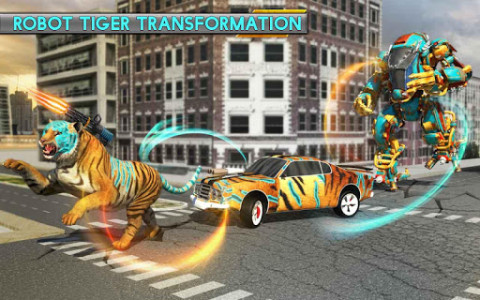 اسکرین شات بازی Robot Transforming Wild Tiger Game: Cheetah Games 6
