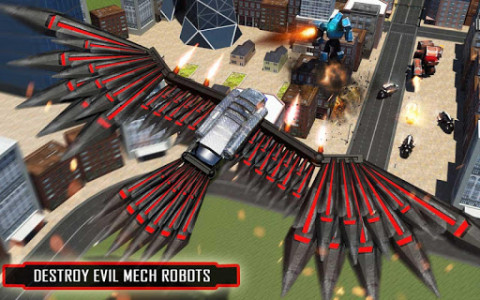 اسکرین شات بازی US Police Spy Crow Transforming Robot Bike 2018 6