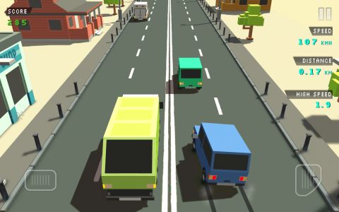 اسکرین شات بازی Blocky Traffic Racer 1