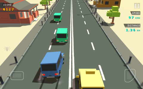 اسکرین شات بازی Blocky Traffic Racer 4