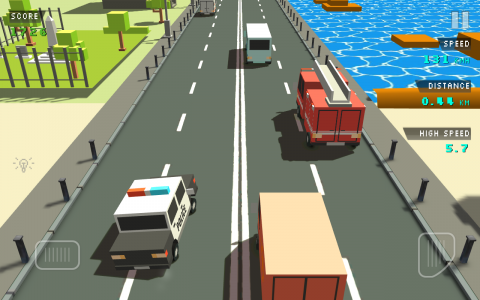 اسکرین شات بازی Blocky Traffic Racer 3