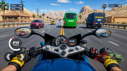 اسکرین شات 4 بازی Rider 3D Bike Racing Games