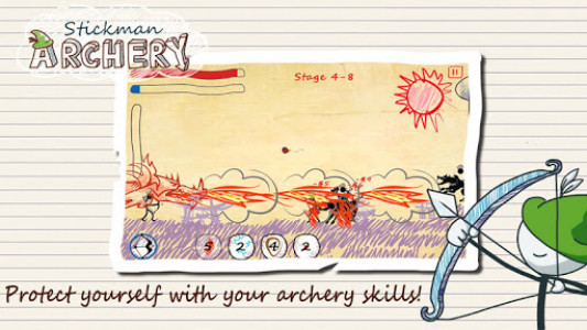 اسکرین شات بازی Stickman Archery: Arrow Battle 8