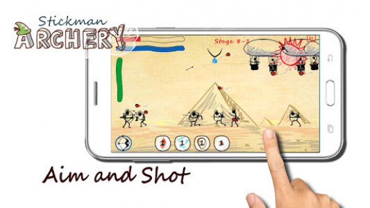اسکرین شات بازی Stickman Archery: Arrow Battle 3