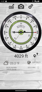 اسکرین شات 1 برنامه Altimeter professional