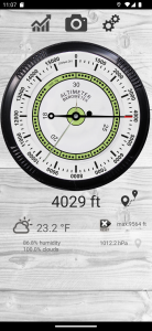 اسکرین شات برنامه Altimeter professional 1