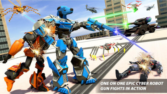 اسکرین شات بازی Dog Robot Transform: Real Drone Robot War 3