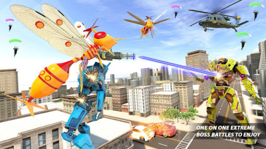اسکرین شات بازی Mosquito Robot Transforming Games: Robot Car Game 7