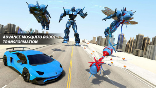 اسکرین شات بازی Mosquito Robot Transforming Games: Robot Car Game 6