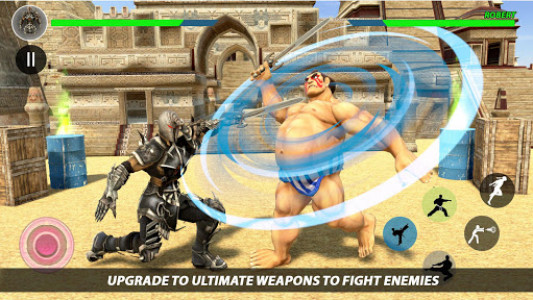 اسکرین شات برنامه Ninja Kung Fu Fight Arena: Ninja Fighting Games 7