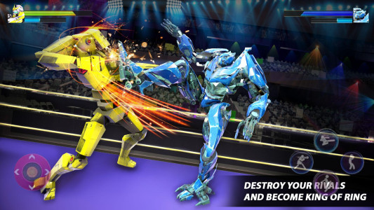 اسکرین شات 1 برنامه Robot Ring Fighting: Wrestling