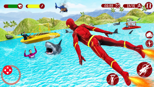 اسکرین شات بازی Super Speed: Flying Hero Games 2