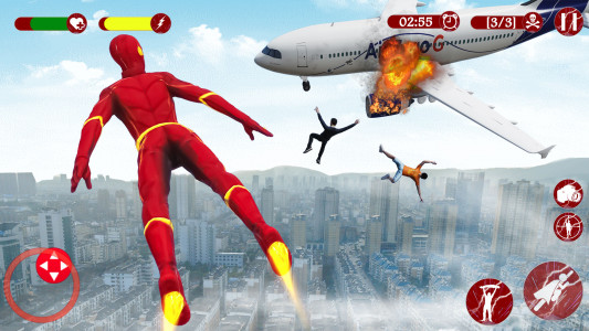 اسکرین شات 3 بازی Super Speed: Flying Hero Games