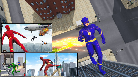 اسکرین شات 6 بازی Super Speed: Flying Hero Games