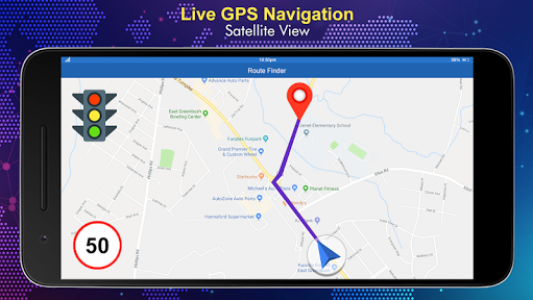 اسکرین شات برنامه Live Satellite View Earth Map – GPS Navigation 8