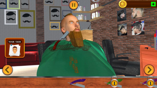 اسکرین شات برنامه Virtual Barber Shop Simulator: Hair Cut Game 2020 5