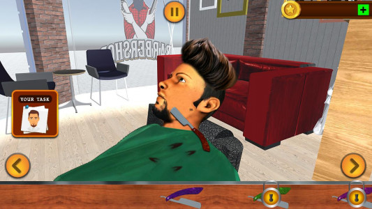 اسکرین شات برنامه Virtual Barber Shop Simulator: Hair Cut Game 2020 2