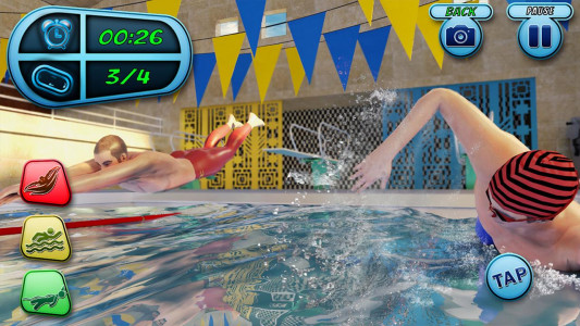 اسکرین شات بازی Swimming Pool Water Race Game 3