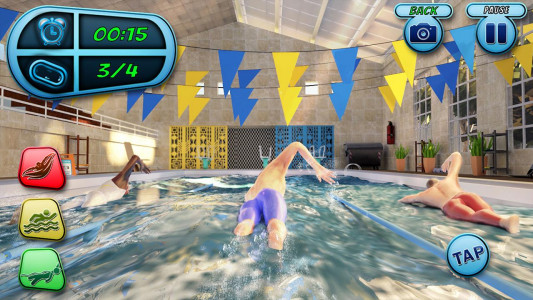 اسکرین شات بازی Swimming Pool Water Race Game 2