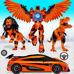 اسکرین شات 1 بازی Flying Pigeon Robot Car Game