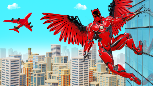 اسکرین شات 3 بازی Flying Pigeon Robot Car Game