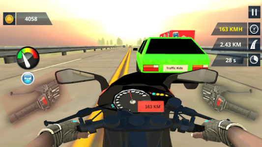 اسکرین شات بازی Traffic Motorbike Racer: Highway Rider 3D 4
